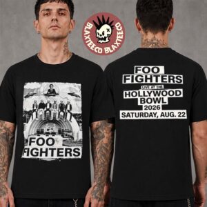 Foo Fighters Hollywood Bowl 2026 Specific City Tee Live In Los Angeles CA On August 22 2026 Two Sided T-Shirt