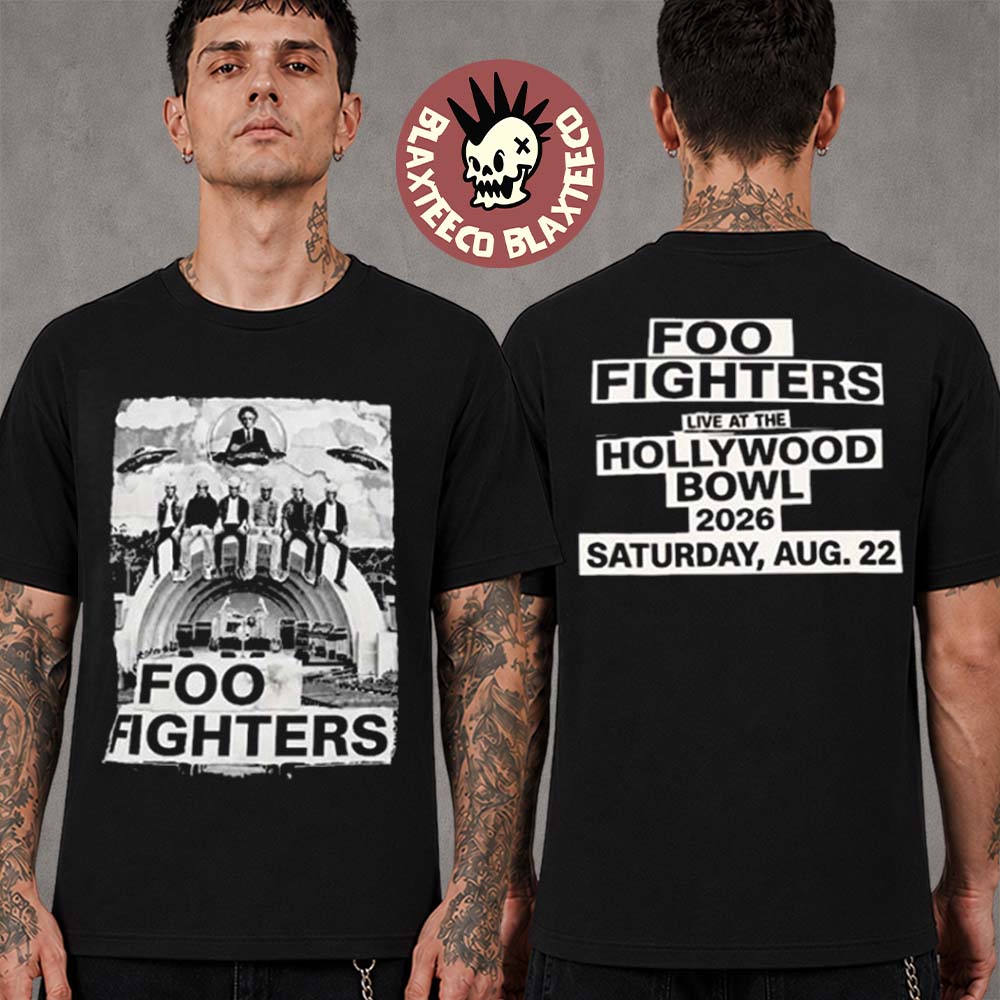 Foo Fighters Hollywood Bowl 2026 Specific City Tee Live In Los Angeles CA On August 22 2026 Two Sided T-Shirt Foo Fighters Hollywood Bowl 2026 Specific City Tee Live In Los Angeles CA On August 22 2026 Two Sided T-Shirt