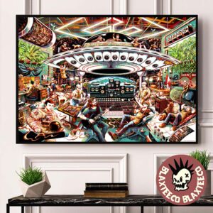 Foo Fighters Toronto ON Canada 2026 Event Poster At Rogers Stadium On August 4 2026 Home Decor Poster Canvas