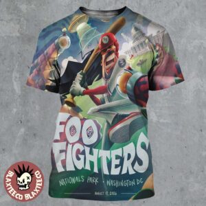 Foo Fighters Washington DC 2026 Tonight Show Poster At Nationals Park On August 17 2026 All Over Print Shirt