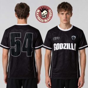 Godzilla 54 Team Black Soccer Jersey