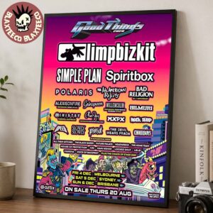 Good Things 2026 Festival In Australia In Melbourne Sydney And Brisbane On 4 5 6 December 2026 Full Lineup Decor Poster Canvas