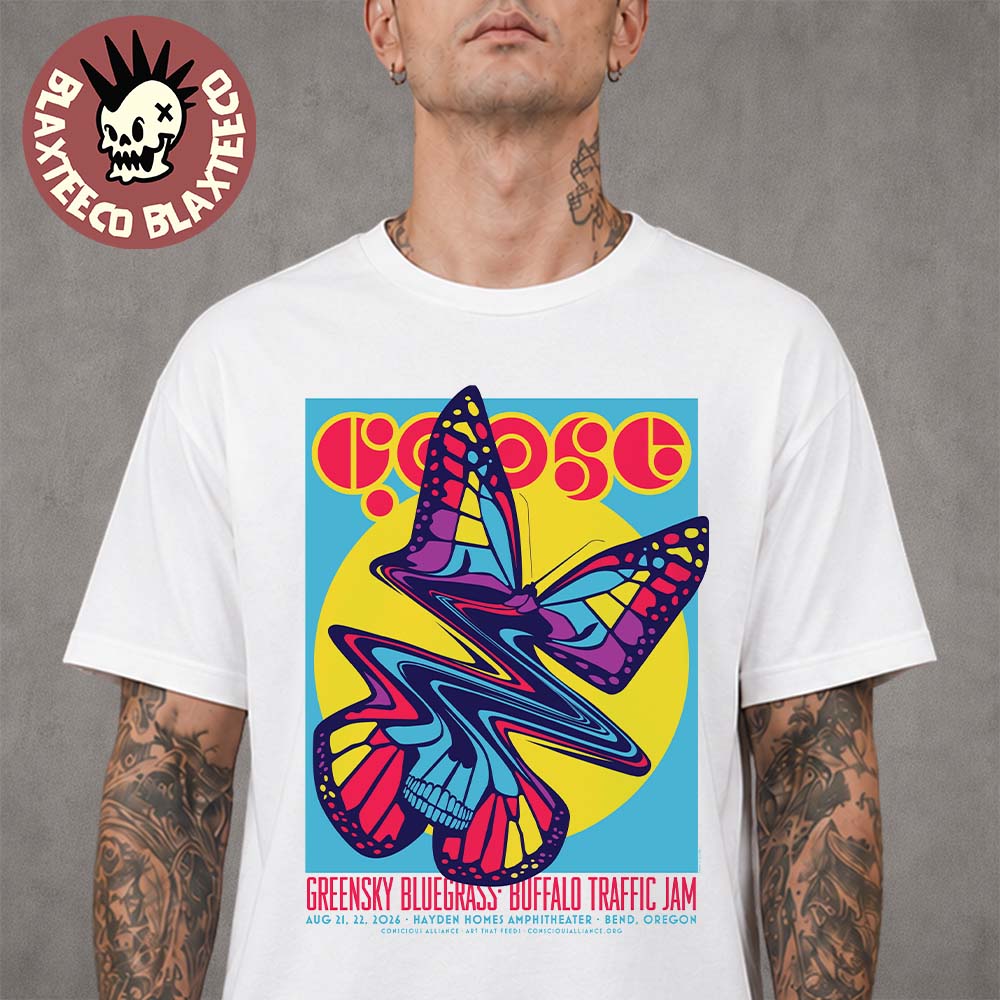 Goose Bend Oregon 2026 Event Poster Live At Hayden Homes Amphitheater On August 21 22 2026 Unisex T-Shirt Goose Bend Oregon 2026 Event Poster Live At Hayden Homes Amphitheater On August 21 22 2026 Unisex T-Shirt