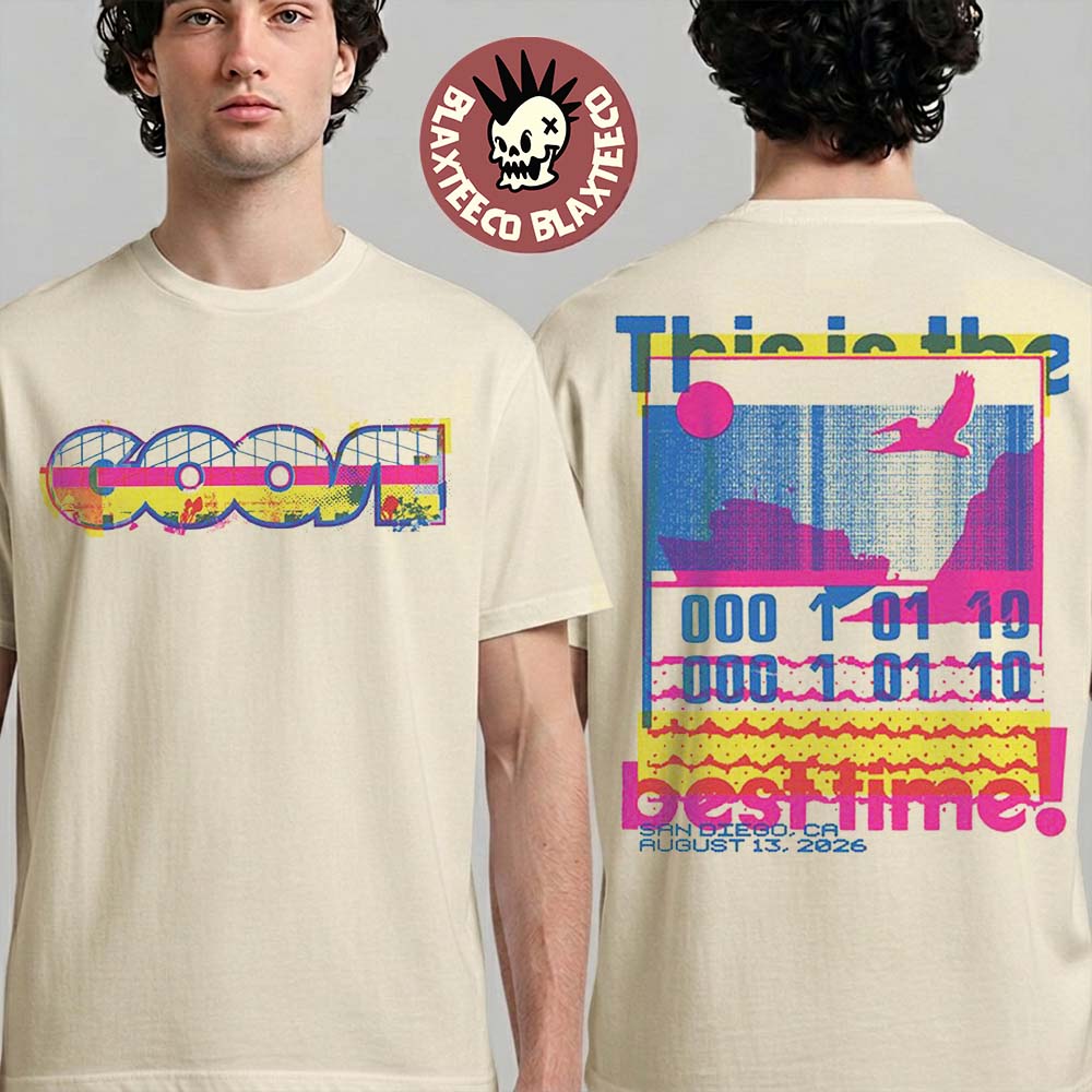 Goose San Diego CA 2026 Event Tee Live At Cal Coast Credit Union Amphitheater On August 13 2026 Two Sided T-Shirt Goose San Diego CA 2026 Event Tee Live At Cal Coast Credit Union Amphitheater On August 13 2026 Two Sided T-Shirt