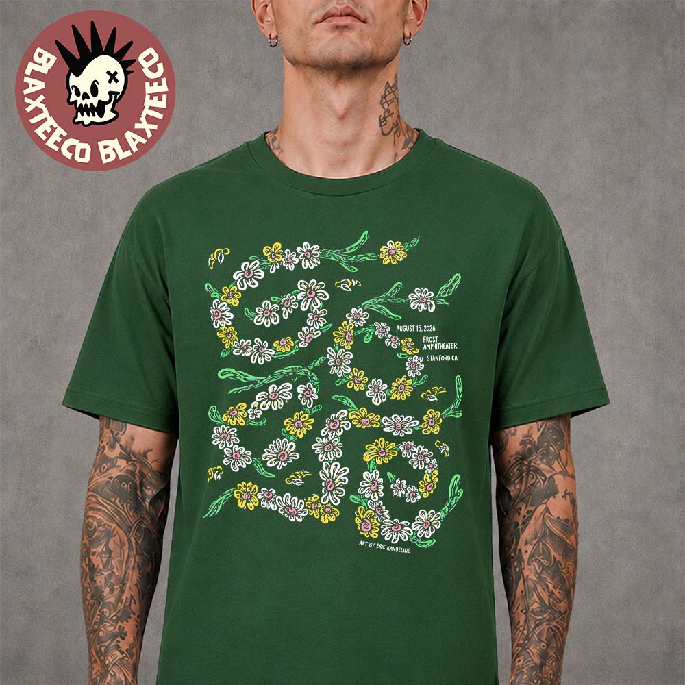 Goose Stanford CA 2026 Venue Tee At Frost Amphitheater On August 15 2026 Green T-Shirt Goose Stanford CA 2026 Venue Tee At Frost Amphitheater On August 15 2026 Green T-Shirt