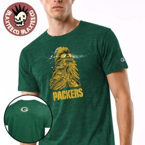 Green Bay Packers Chewbacca Disney X NFL Champion Star Wars Green T-Shirt