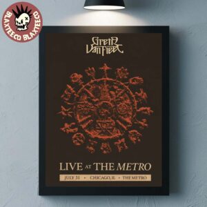 Greta Van Fleet Live At The Metro Chicago IL 2026 Exclusive Event Poster On July 31 2026 Home Decor Poster Canvas