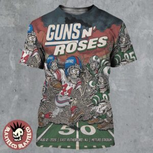 Guns N Roses East Rutherford New Jersey 2026 Event Poster Live At Metlife Stadium On August 12 2026 All Over Print Shirt