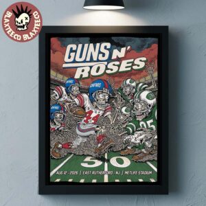 Guns N Roses East Rutherford New Jersey 2026 Event Poster Live At Metlife Stadium On August 12 2026 Home Decor Poster Canvas