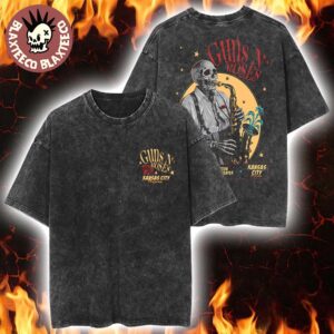 Guns N Roses Kansas City 2026 Exclusive City Tee At Morton Amphitheatre In Kansas City Missouri On August 19 2026 Vintage Washed Tee