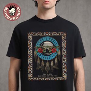 Guns N Roses Shakopee MN 2026 Event Poster At Mystic Lake Amphitheater On August 8 2026 T-Shirt