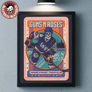 Guns N Roses Toronto Ontario Canada 2026 Event Poster At Rogers Stadium On August 5 2026 Home Decor Poster Canvas