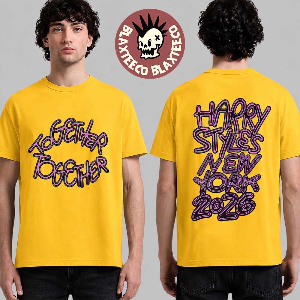 Harry Styles New York 2026 Venue Merch MSG Madison Square Garden Yellow T-Shirt Harry Styles New York 2026 Venue Merch MSG Madison Square Garden Yellow T-Shirt