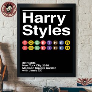 Harry Styles Together New York City Tour 2026 30 Nights MSG Madison Square Garden Exclusive Pop Up Poster