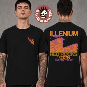 Illenium Red Rocks Amphitheatre 2026 Show Exclusive Tee In Morrison Colorado On August 19 2026 Two Sided T-Shirt