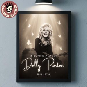 In Loving Memory Dolly Parton 1946-2026 Rest In Peace Poster Canvas