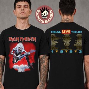 Iron Maiden IM50 Anniversary Collection A Real Live Tour 1993 Two Sided T-Shirt