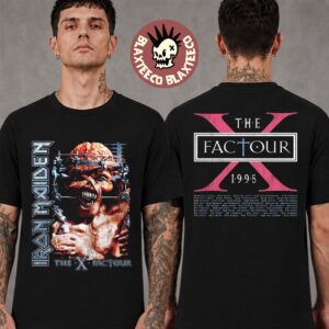 Iron Maiden IM50 Anniversary Collection The X Factor Tour 1995 Eddie Vision Two Sided T-Shirt