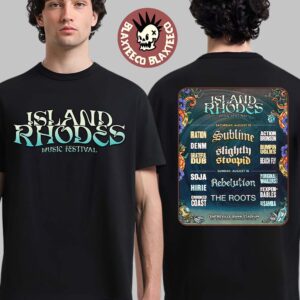 Island Rhodes Music Festival 2026 In Rhodes Island At Centreville Bank Stadium On August 15-16 2026 Two Sided T-Shirt