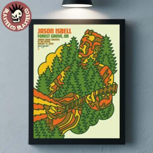 Jason Isbell Forest Grove OR 2026 Event Poster At Grand Lodge Concerts On August 14 2026 Home Decor Poster Canvas