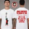 Jonas Brothers The Burning Up Tour All Over Again 2026 Merch Vintage Flames Portrait T-Shirt