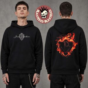 Jonas Brothers The Burning Up Tour All Over Again 2026 Merch Flame Hoodie