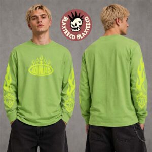 Jonas Brothers The Burning Up Tour All Over Again 2026 Merch Flames Neon Long Sleeve