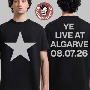 Kanye West Ye Live At Algarve Portugal 2026 Concert Merch On August 7 2026 Star T-Shirt