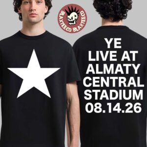 Kanye West Ye Live At Almaty Central Stadium 2026 Exclusive Tee In Kazakhstan On August 14 2026 Star T Shirt