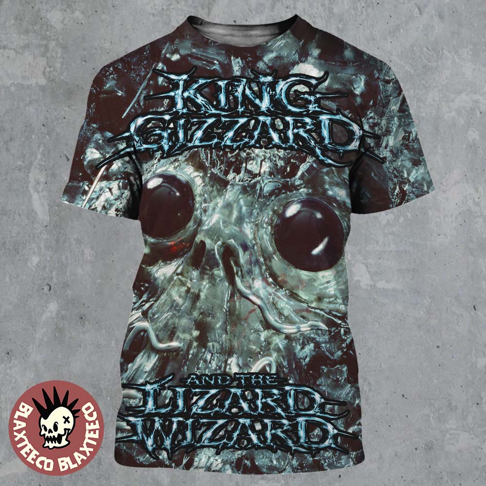 King Gizzard And The Lizard Wizard Alien Metal Album Cover Art All Over Print Shirt King Gizzard And The Lizard Wizard Alien Metal Album Cover Art All Over Print Shirt