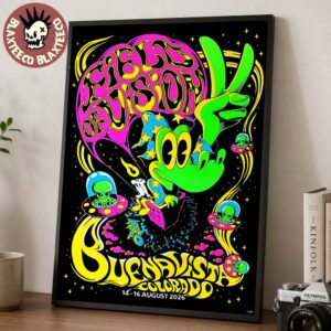 King Gizzard And The Lizard Wizard Field Of Vision 2 2026 Merch Poster Buena Vista Colorado August 14-16 2026 Home Decor Poster Canvas