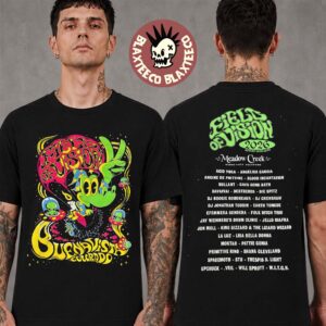 King Gizzard And The Lizard Wizard Field Of Vision 2 2026 Merch Tee Buena Vista Colorado August 14-16 2026 Two Sided T-Shirt