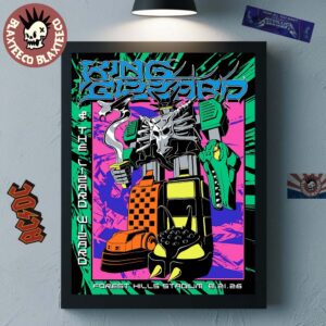 King Gizzard And The Lizard Wizard Forest Hills NY 2026 Night 2 Show Poster At Forest Hills Stadium On August 21 2026 Poster Canvas