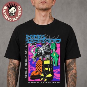 King Gizzard And The Lizard Wizard Forest Hills NY 2026 Night 2 Show Poster At Forest Hills Stadium On August 21 2026 T-Shirt