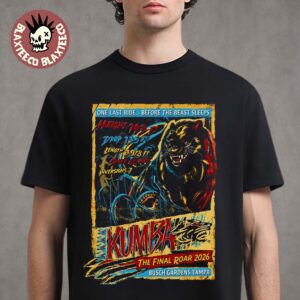 Kumba The Final Roar 2026 Busch Gardens Tampa Coaster Closes T-Shirt