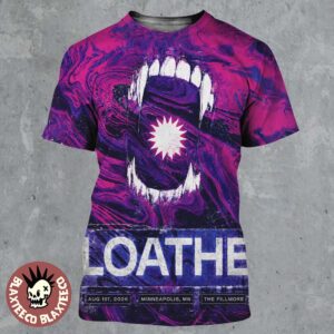 Loathe Minneapolis MN 2026 Exclusive Event Poster Live At The Fillmore On August 1 2026 All Over Print Shirt