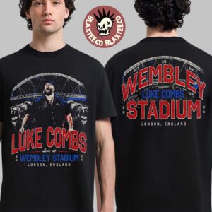 Luke Combs Live At Wembley Stadium 2026 Exclusive Tee In London UK From 31 July To 2 August Two Sided T-Shirt