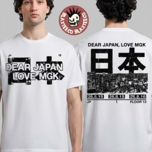 Machine Gun Kelly MGK Summer Sonic 2026 Japan Merch Dear Japan Love MGK T-Shirt