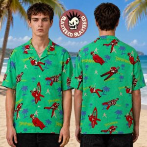 Masayoshi Takanaka Super Takanaka World Live 2026 Tour Merch Green Aloha Hawaiian Shirt