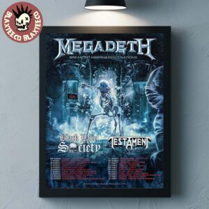 Megadeth Breakout Hibernation Of The Nations 2027 Spring Tour Schedule Dates Home Decor Poster Canvas