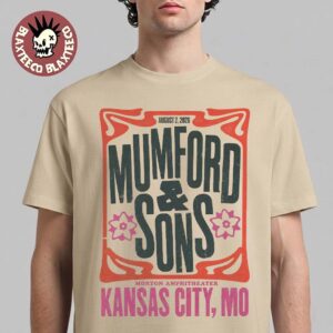 Mumford And Sons Kansas City MO 2026 Event Poster At Morton Amphitheater On August 2 2026 T-Shirt
