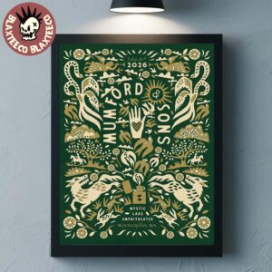 Mumford And Sons Minneapolis MN 2026 Exclusive Poster At Mystic Lake Amphitheater On July 31 2026 Home Decor Poster Canvas