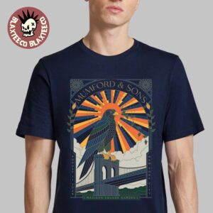 Mumford And Sons New York City 2026 Night 1 Event Poster At MSG Madison Square Garden On August 11 2026 Navy T-Shirt