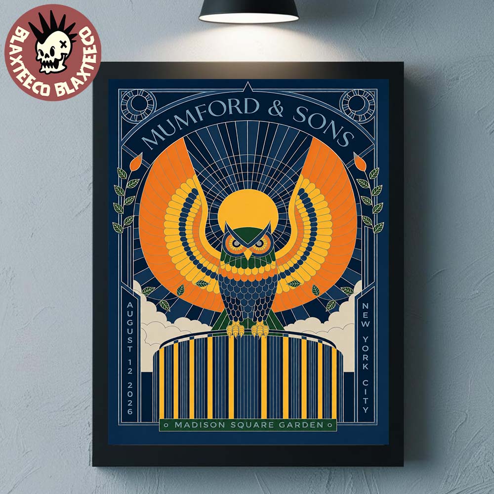 Mumford And Sons New York City 2026 Night 2 Event Poster At MSG Madison Square Garden On August 12 2026 Home Decor Poster Canvas Mumford And Sons New York City 2026 Night 2 Event Poster At MSG Madison Square Garden On August 12 2026 Home Decor Poster Canvas