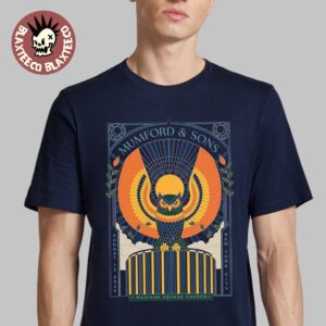 Mumford And Sons New York City 2026 Night 2 Event Poster At MSG Madison Square Garden On August 12 2026 Navy T-Shirt