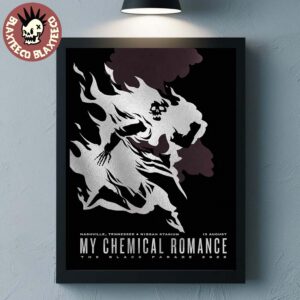 My Chemical Romance Nashville Tennessee 2026 Event Poster At Nissan Stadium On 13 August 2026 The Black Parade Tour Home Decor Poster Canvas