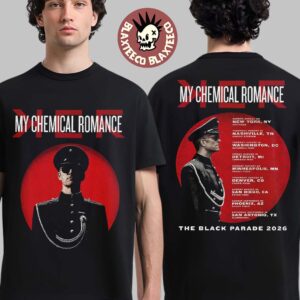 My Chemical Romance The Black Parade 2026 Tour North America Merch Grand Immortal Dictator Two Sided T-Shirt