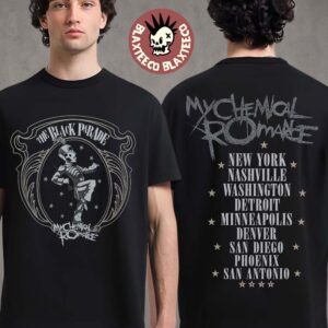 My Chemical Romance The Black Parade Tour 2026 North America Merch Skeleton Schedule Dates T-Shirt