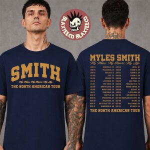 Myles Smith My Mess My Heart My Life 2026 Tour North America Merch Logo Navy T-Shirt