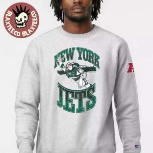 New York Jets Disney X NFL Champion Toys Story Buzz Lightyear Pullover Sweatshirt